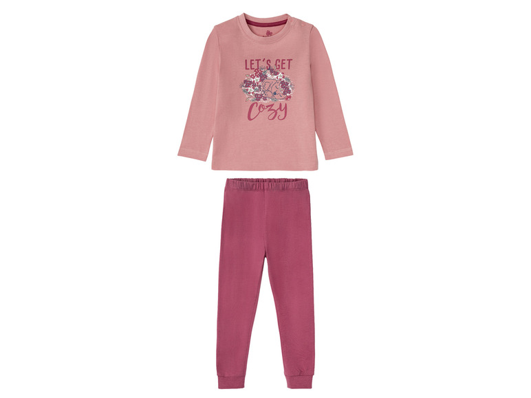 Gehe zu Vollbildansicht: lupilu® Kleinkinder Pyjama Mädchen, aus reiner Baumwolle - Bild 8