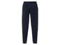 Dunkelblaue Jogginghose mit elastischem Bund.