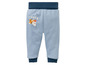 Blaue Babyhose mit Tigger-Motiv.