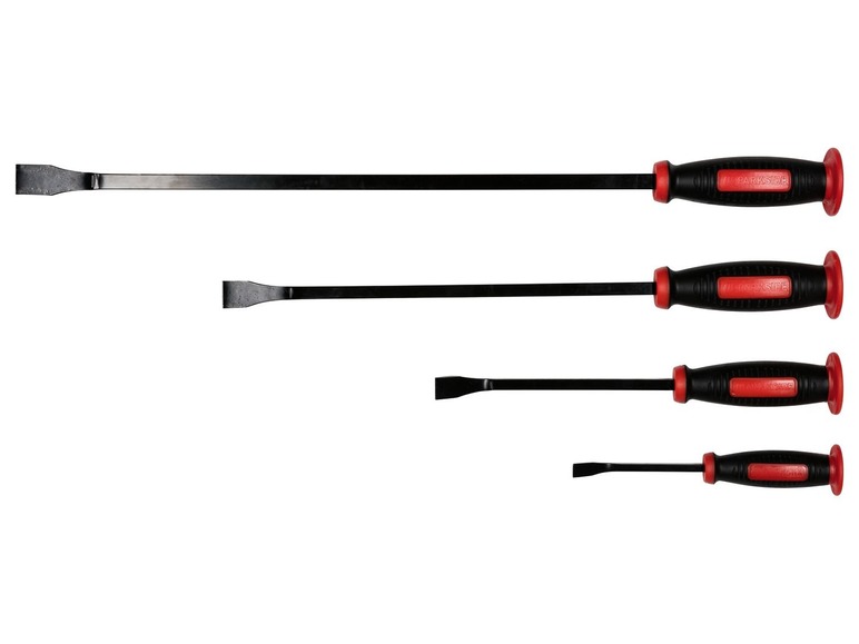 Vier Parkside Hebelwerkzeuge in verschiedenen Größen