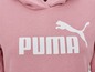 Ein rosa Hoodie mit weißem Puma-Logo.