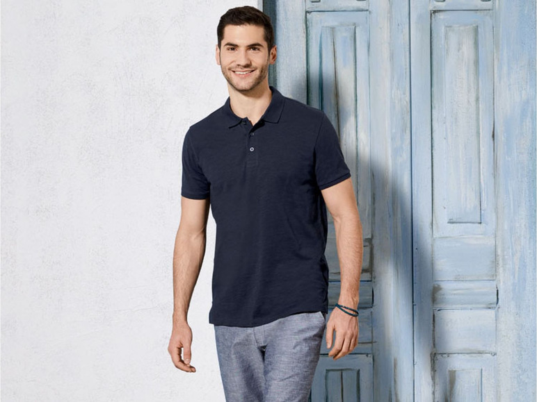 Gehe zu Vollbildansicht: LIVERGY® Poloshirt Herren, Slim Fit, mit Seitenschlitzen, aus reiner Baumwolle - Bild 13