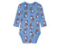 Baby-Body mit langen Ärmeln und Snoopy-Motiv im Weltraum-Look.