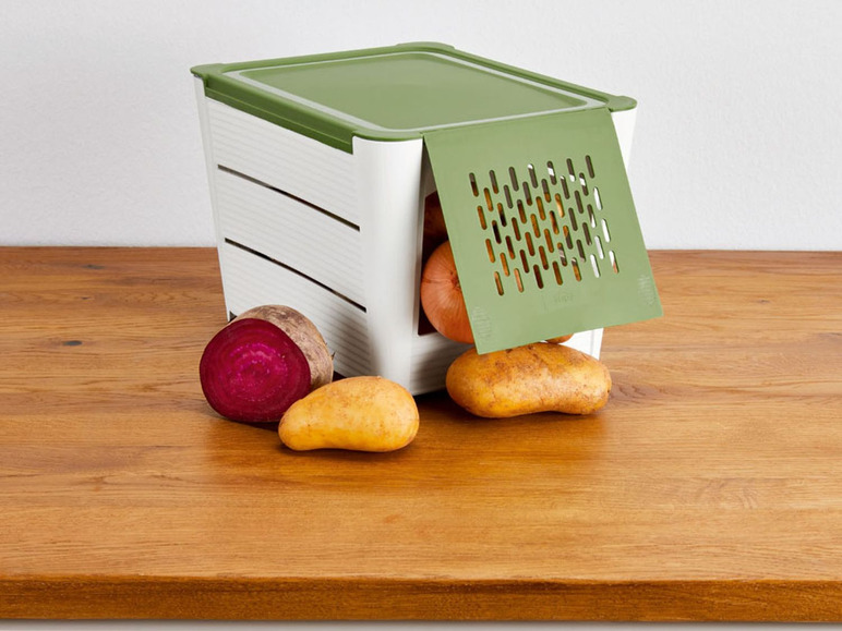 Gehe zu Vollbildansicht: ERNESTO® Kartoffelaufbewahrungs-Box, mit Frontklappe - Bild 3