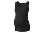 Ein schwarzes Tanktop für Schwangere.