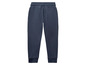 Dunkelblaue Jogginghose.