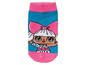 Ein Paar rosa Socken mit einem LOL Surprise-Puppen-Motiv.