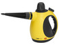 Ein gelber Dampfreiniger von Clatronic mit einer Düse.