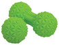 Grüne Massagebälle mit Noppen für Hand- und Fußreflexzonenmassage.