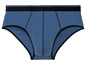 Blaue Unterhose mit schwarzem Bund
