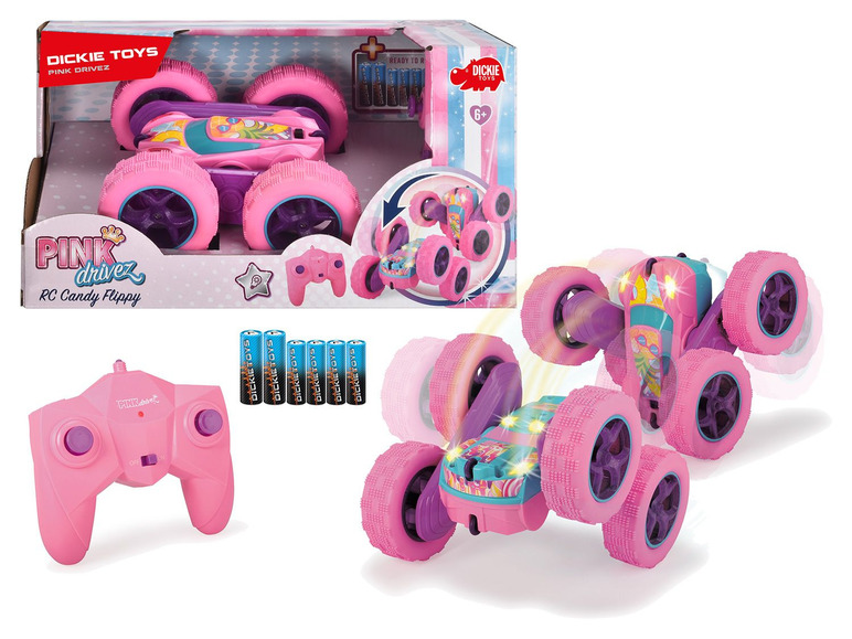 Gehe zu Vollbildansicht: DICKIE Spielzeugauto »Pink Drivez RC Candy Flippy», RTR - Bild 1