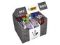 Eine Box mit BIC Stiften, Markern und Tipp-Ex Korrekturmitteln.