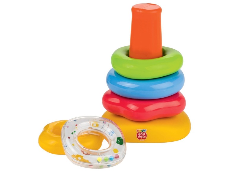 Gehe zu Vollbildansicht: Playtive JUNIOR PLAYTIVE® JUNIOR Babyspielzeug, Sortierwürfel, Stapelpyramide oder -becher, ab 6 Monate - Bild 3