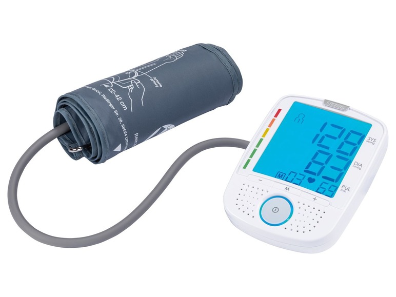Gehe zu Vollbildansicht: SANITAS Blutdruckmessgerät, mit Sprachfunktion, Universalmanschette für Oberarme - Bild 1