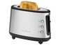 Ein silberner Toaster von Profi Cook mit einem Stück Toast.