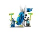 Lego Ninjago Set mit einem blauen Roboter und zwei Minifiguren.