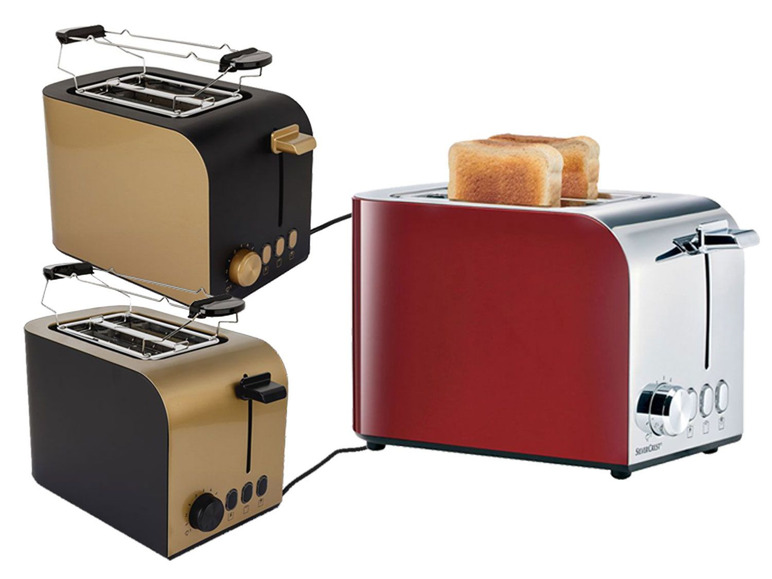 Gehe zu Vollbildansicht: SILVERCREST® Toaster STS 1000 A1, 6 Stufen Bräunungsregler, herausnehmbare Krümelschublade - Bild 1