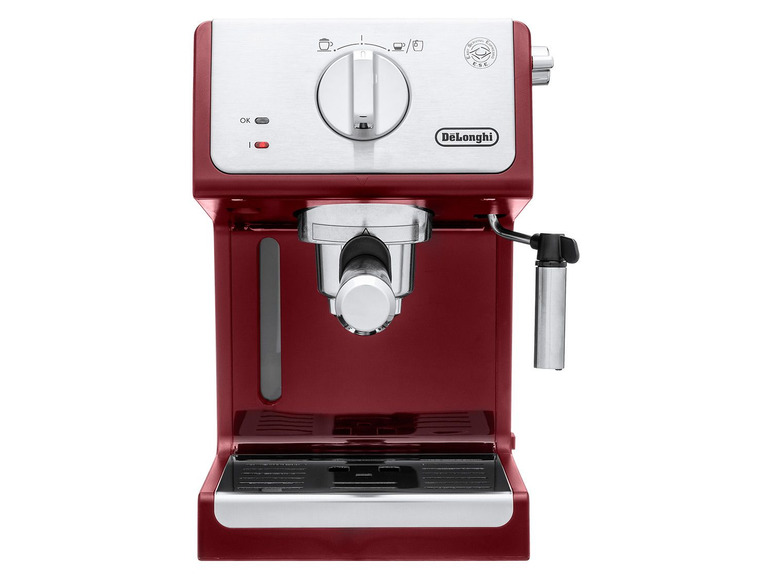 Gehe zu Vollbildansicht: Delonghi Espressomaschine, ECP 33.21, mit 3 Crema Siebe und Milchaufschäumdüse, Vorbrühsystem - Bild 18
