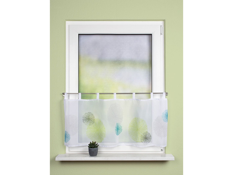 Gehe zu Vollbildansicht: Home Wohnideen Scheibengardine Rawlins Voile 45 x 120 cm, transparent - Bild 5
