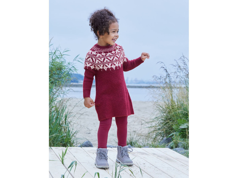 Gehe zu Vollbildansicht: lupilu Kleinkinder Mädchen Kleid, aus weichem Kuschelstrick - Bild 17
