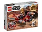 LEGO Star Wars Set mit Luke Skywalkers Landspeeder und C-3PO.
