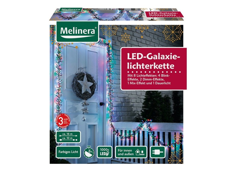 Gehe zu Vollbildansicht: MELINERA® LED-Galaxielichterkette 1000 LEDs - Bild 4
