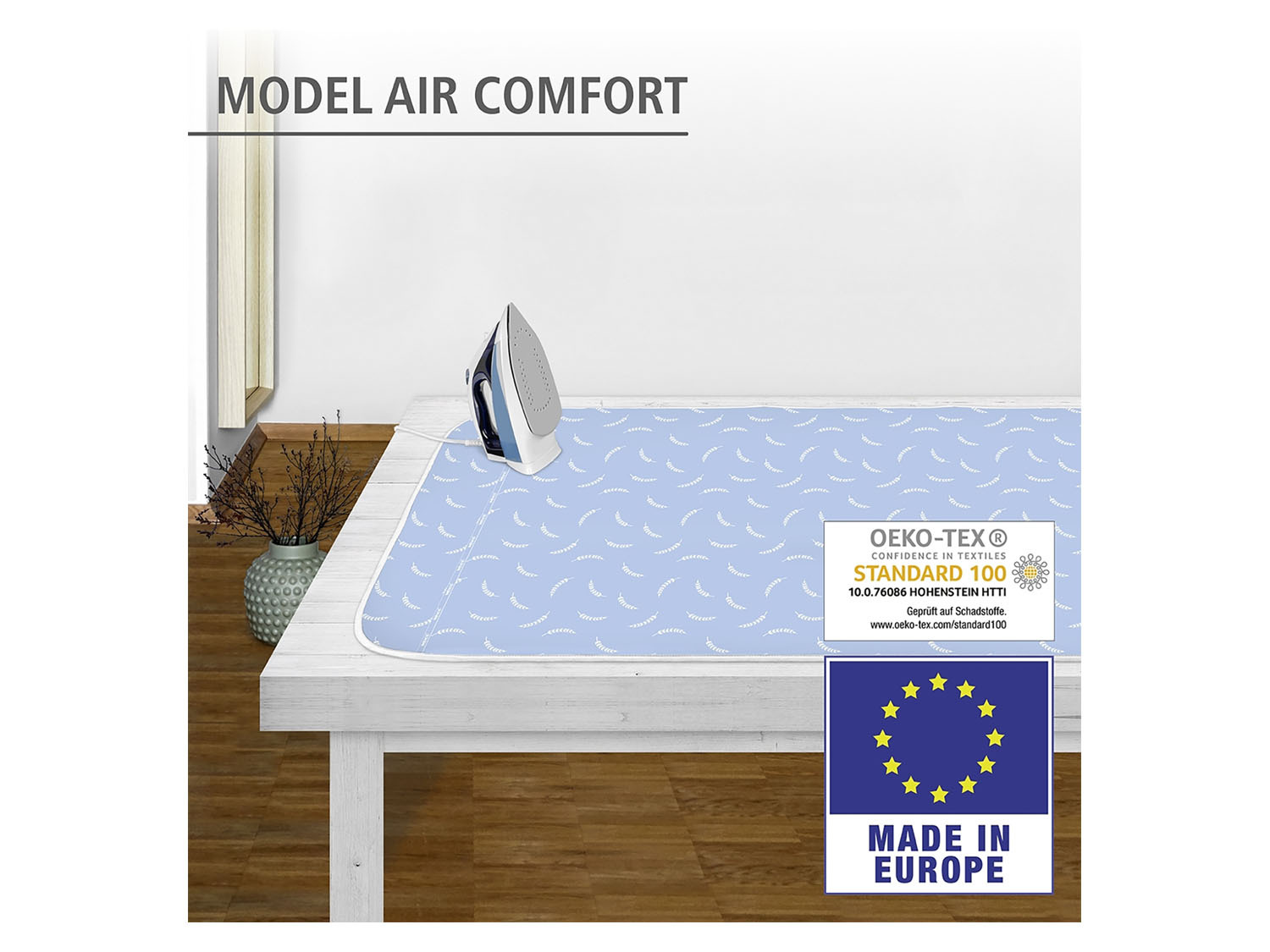 Wenko Bügeldecke »Air Comfort«, dampfbügelgeeignet