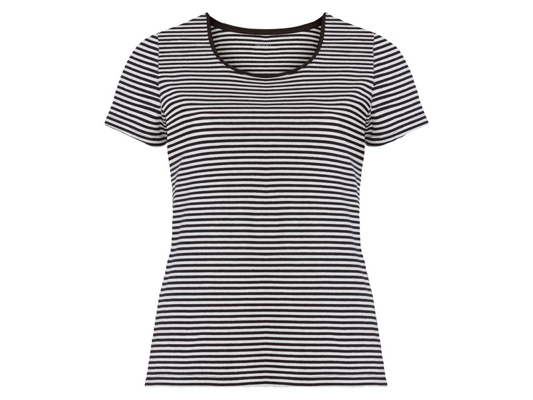 Gehe zu Vollbildansicht: esmara® Damen T-Shirt, 2 Stück, mit hohem Baumwollanteil - Bild 3