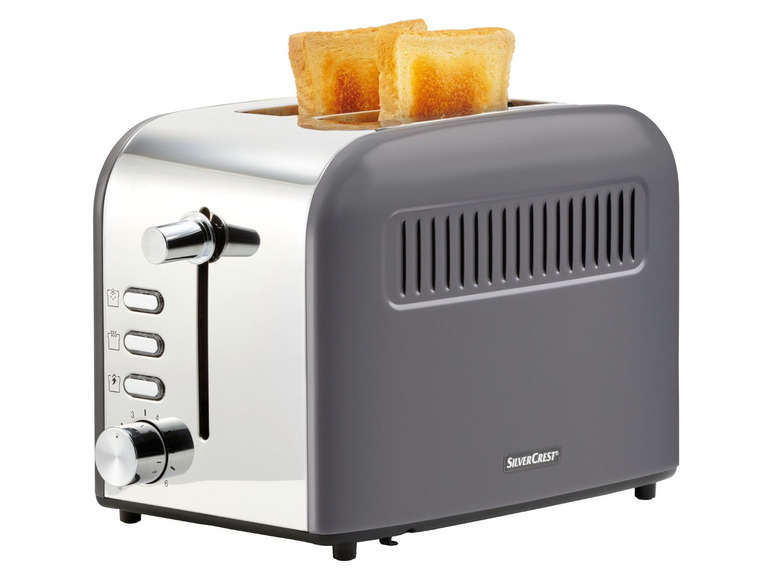 Gehe zu Vollbildansicht: SILVERCREST® Toaster, 920 Watt, mit 6-Stufen-Bräunungsregler, abnehmbarer Brötchenaufsatz - Bild 37