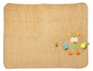 Beige Babydecke mit einem Eulen-Motiv