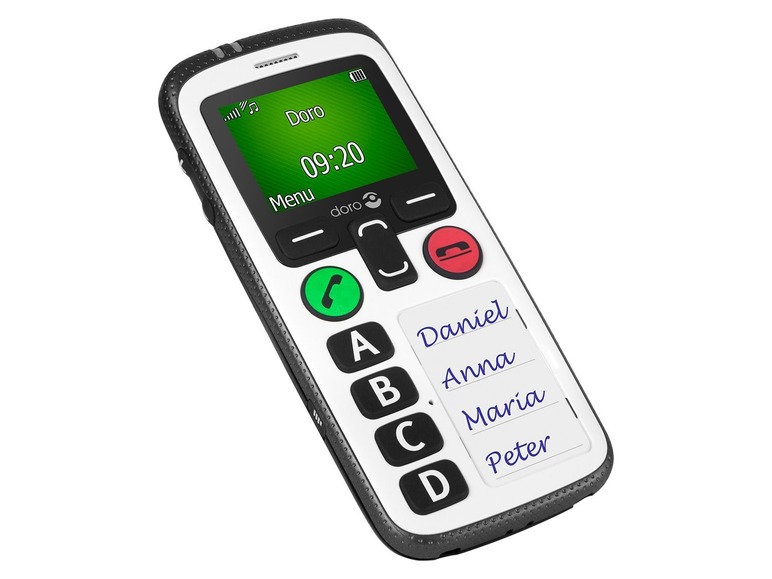 Gehe zu Vollbildansicht: doro Secure® 580 schwarz-weiß 4 Tasten Handy, GPS Positionsbestimmung - Bild 6