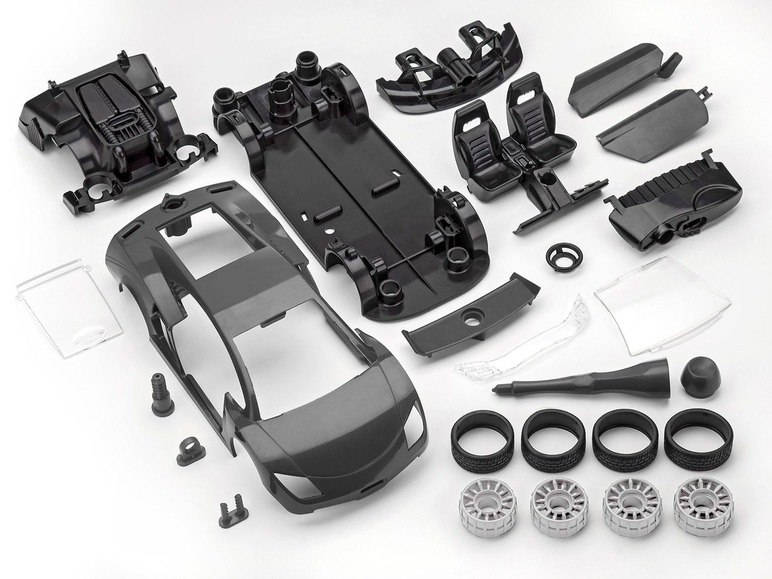 Gehe zu Vollbildansicht: Revell Junior Kit Modellbausatz Rennwagen, Maßstab 1:20, schwarz, ab 4 Jahren - Bild 8