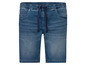 Blaue Jeans Shorts mit Kordelzug.