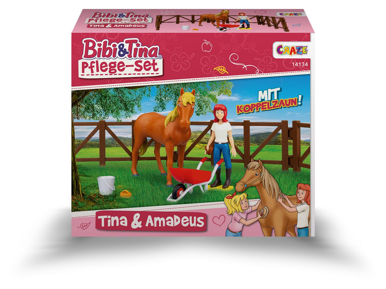 Gehe zu Vollbildansicht: CRAZE Bibi & Tina »Pflege-Set Tina & Amadeus«, mit 2 Spielfiguren, ab 3 Jahren - Bild 4