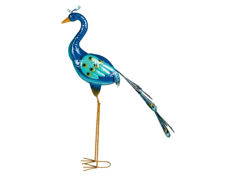 Gehe zu Vollbildansicht: MELINERA® Gartendeko Vogel, mit korrosionsbeständiger Lackierung, 2 Erdspieße - Bild 2