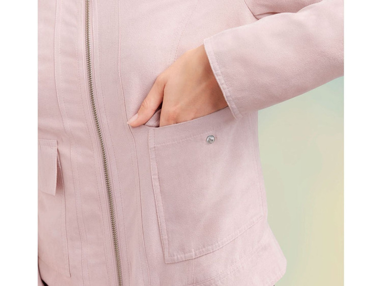 Gehe zu Vollbildansicht: ESMARA® Jacke Damen, kurze Form, in Velourslederoptik - Bild 5
