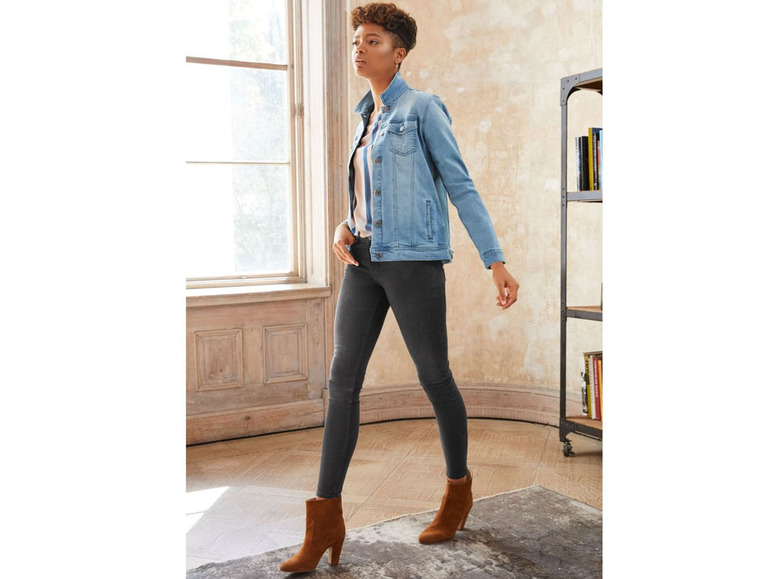Gehe zu Vollbildansicht: ESMARA® Jeans Damen, Super Skinny Fit, 5 Pocket-Style, mit Reißverschluss, mit Baumwolle - Bild 9