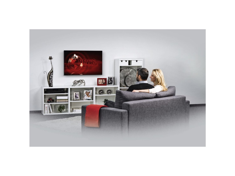 Gehe zu Vollbildansicht: Hama TV-Wandhalterung FIX, 1 Stern, 400x400, 165 cm (65), Schwarz - Bild 2