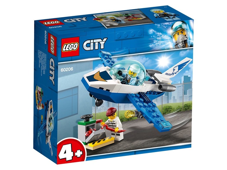 Gehe zu Vollbildansicht: LEGO® City 60206 Polizei Flugzeugpatrouille - Bild 1