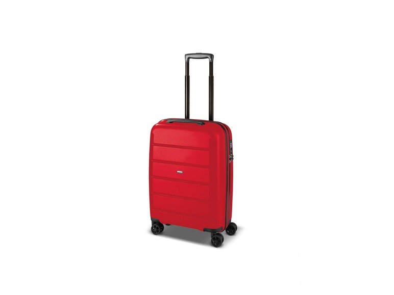 Gehe zu Vollbildansicht: TOPMOVE® Koffer, 30 L Volumen, bis 10 kg Füllgewicht, 4 Rollen, Polypropylen-Schale, rot - Bild 3