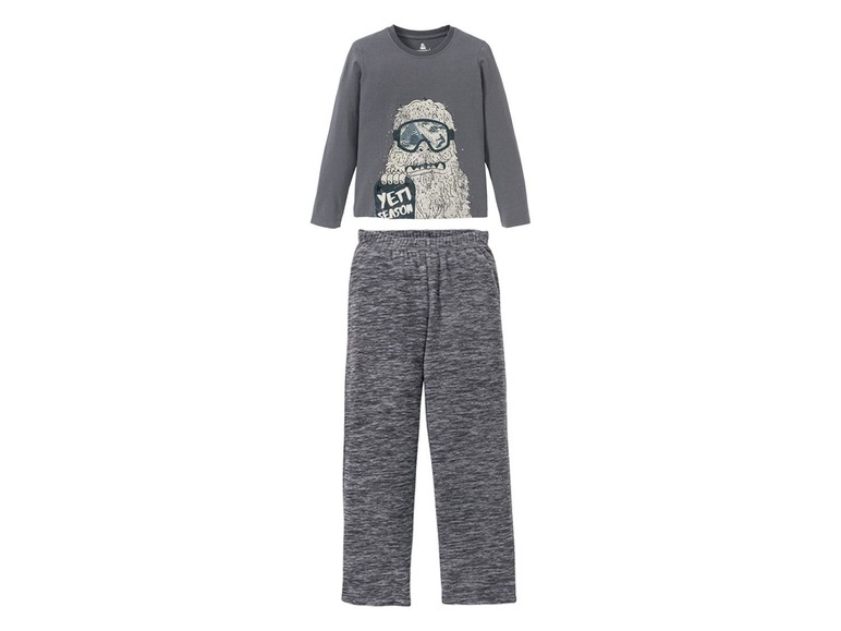 Gehe zu Vollbildansicht: PEPPERTS® Jungen Pyjama, Shirt aus Baumwolle, Hose in Fleece-Qualität - Bild 8