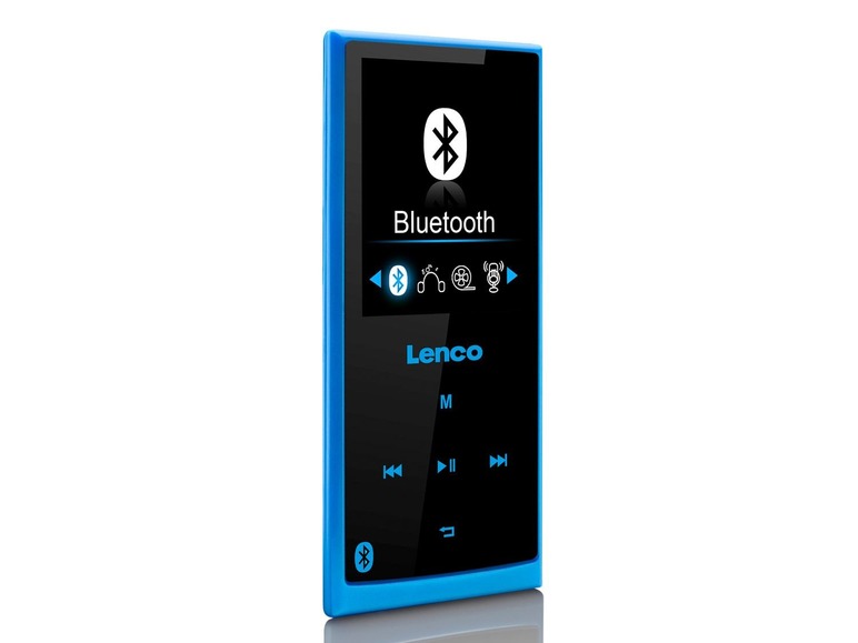 Blauer Lenco Bluetooth-Musikplayer.