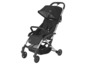 Ein schwarzer Maxi-Cosi-Buggy mit klappbarem Design.