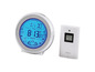 Hama drahtloses Wetterstations-Set mit Uhr, Kalender und Außenthermometer