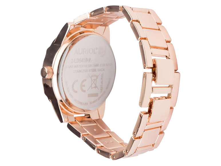 Gehe zu Vollbildansicht: AURIOL® Armbanduhr Damen, mit Metallgehäuse - Bild 11