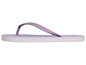 Lila Flip-Flops mit weißer Sohle