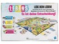 Das Brettspiel 'Das Spiel des Lebens' mit Spielplan, Karten und Autos.