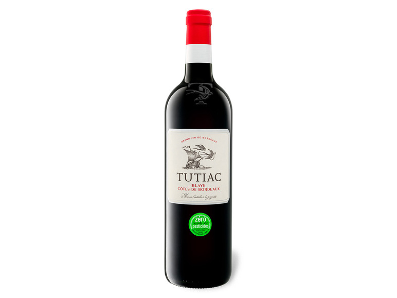 Tutiac Rotwein de Blaye trocken, 2019 AOC Bordeaux Côtes