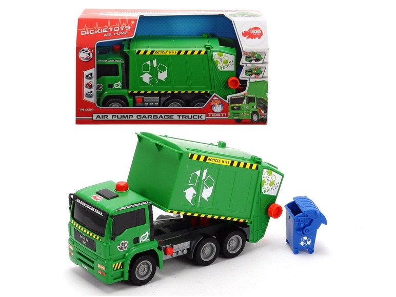 Gehe zu Vollbildansicht: DICKIE Spielzeug-LKW Air Pump Garbage Truck - Bild 6