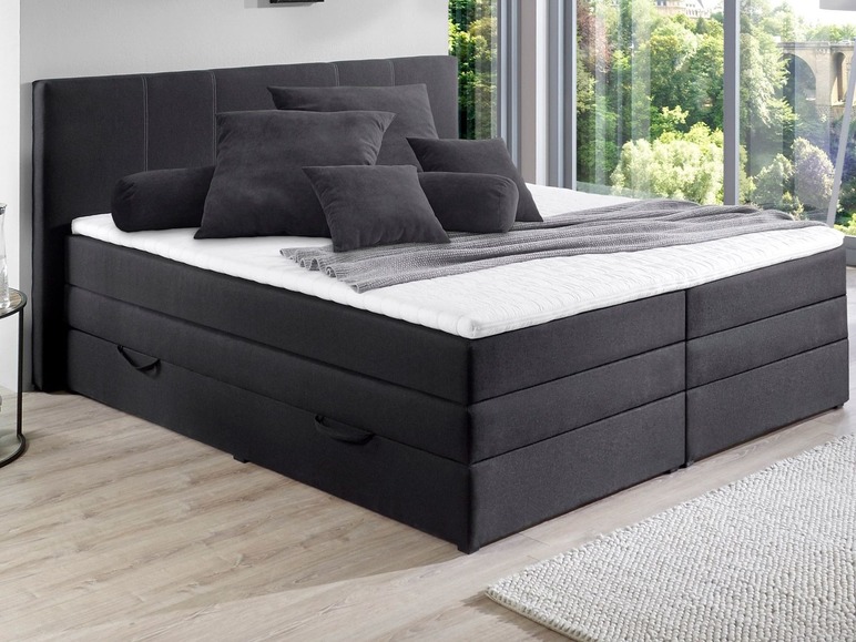 Gehe zu Vollbildansicht: SUN GARDEN Boxspringbett »Mackay«, 2 Bonell-Federkernmatratzen, Komfortschaumkern-Topper - Bild 6